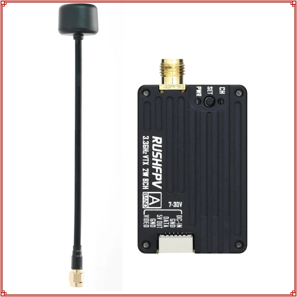 2026 Nieuwe RUSHFPV 3.3G 2W VT - Fpv Drone Antenna recensie en prijs