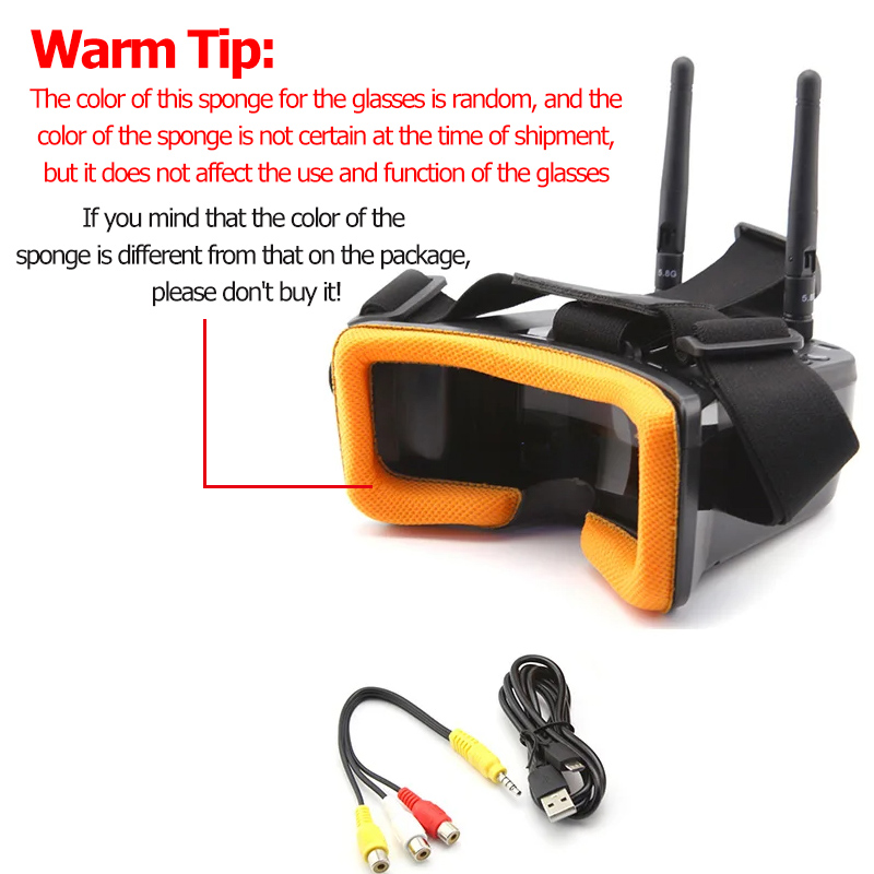 VR009 FPV-videobril 3 inch 480 - Fpv Drone Antenna recensie en prijs